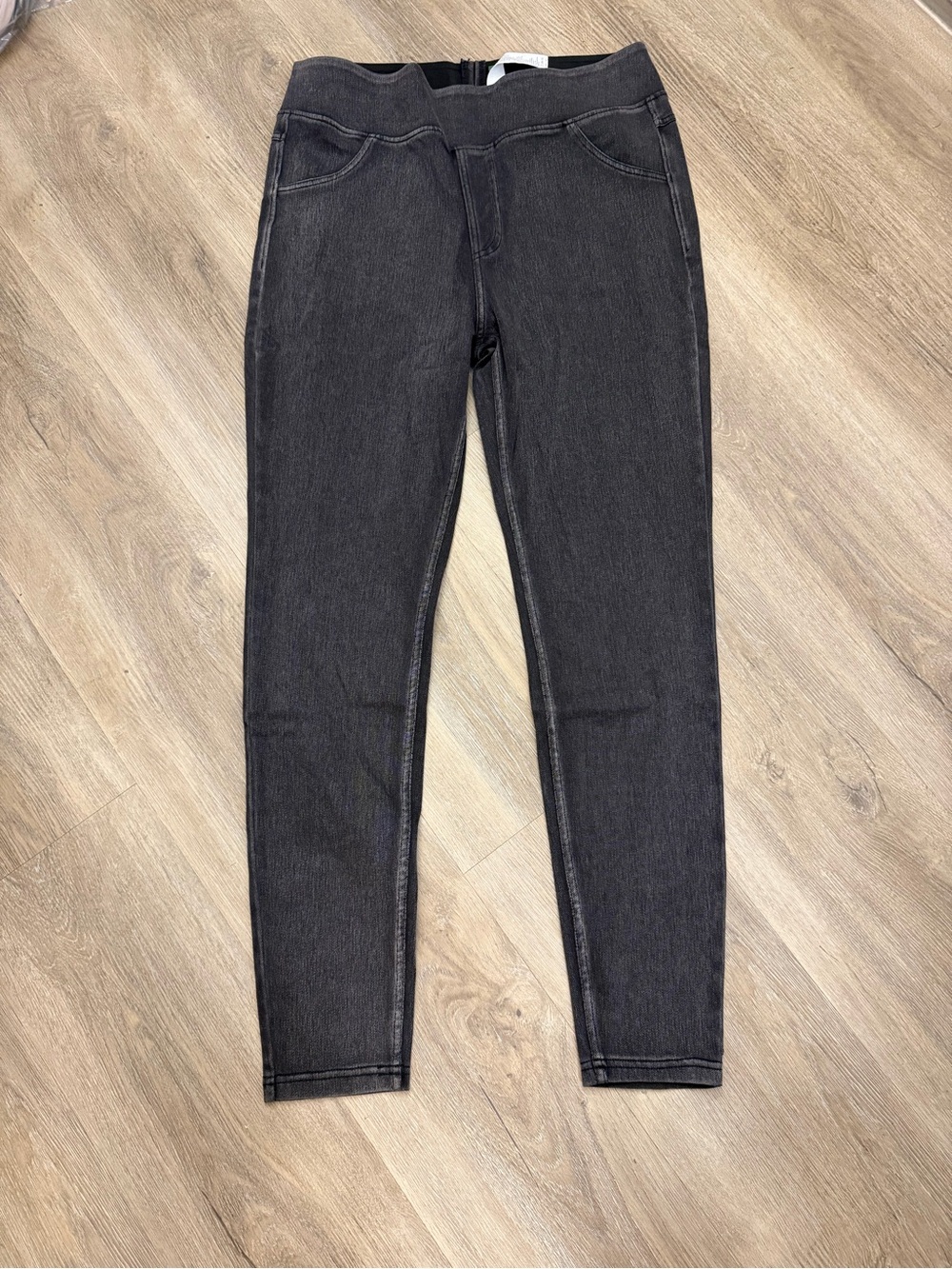 Halara High Rise Denim Leggings Women’s L Full Length Black 024